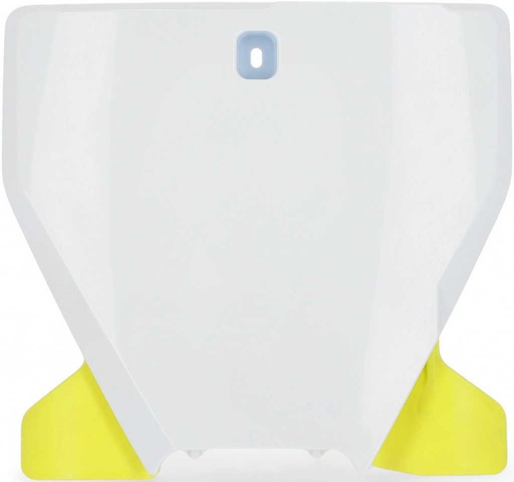 Acerbis Husqvarna Front Number Plate White Yellow Fits 125-450 Models 2019-2022 Motocross