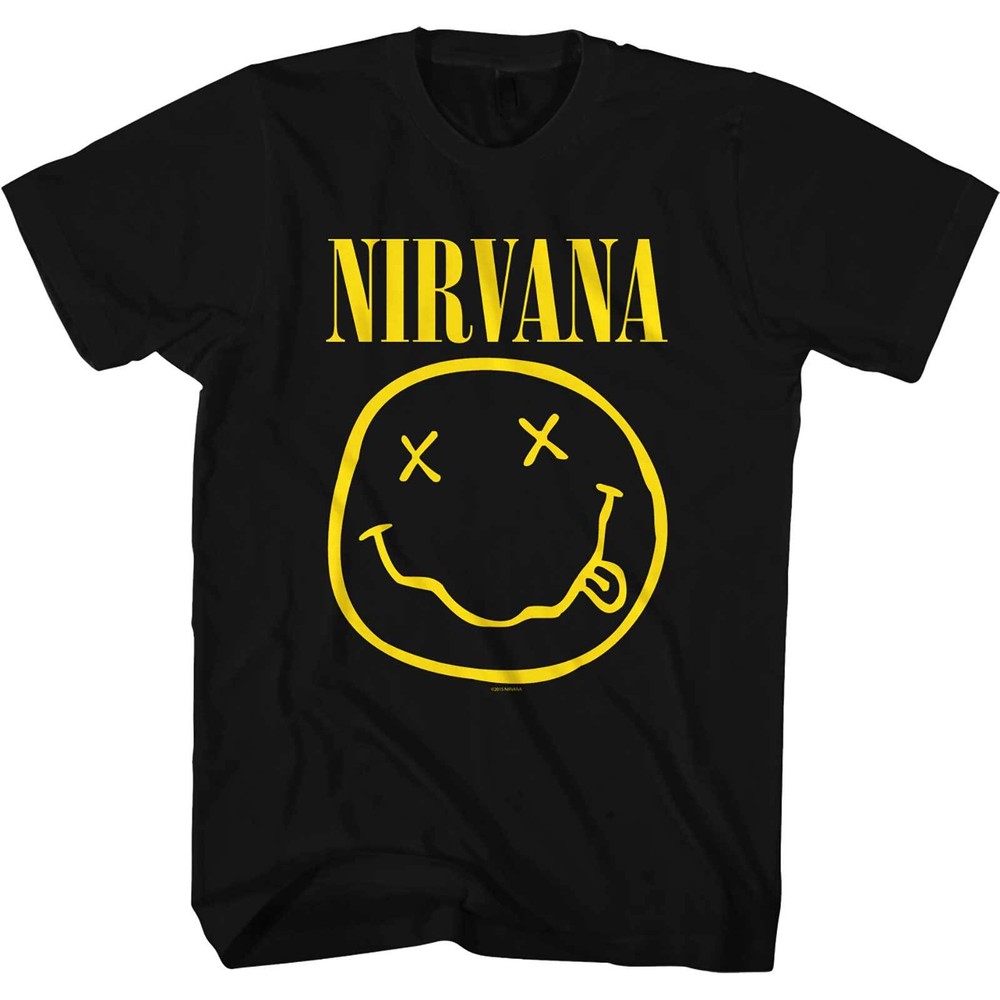 Official Nirvana Smiley Face T-Shirt New Unisex Licensed Merch
