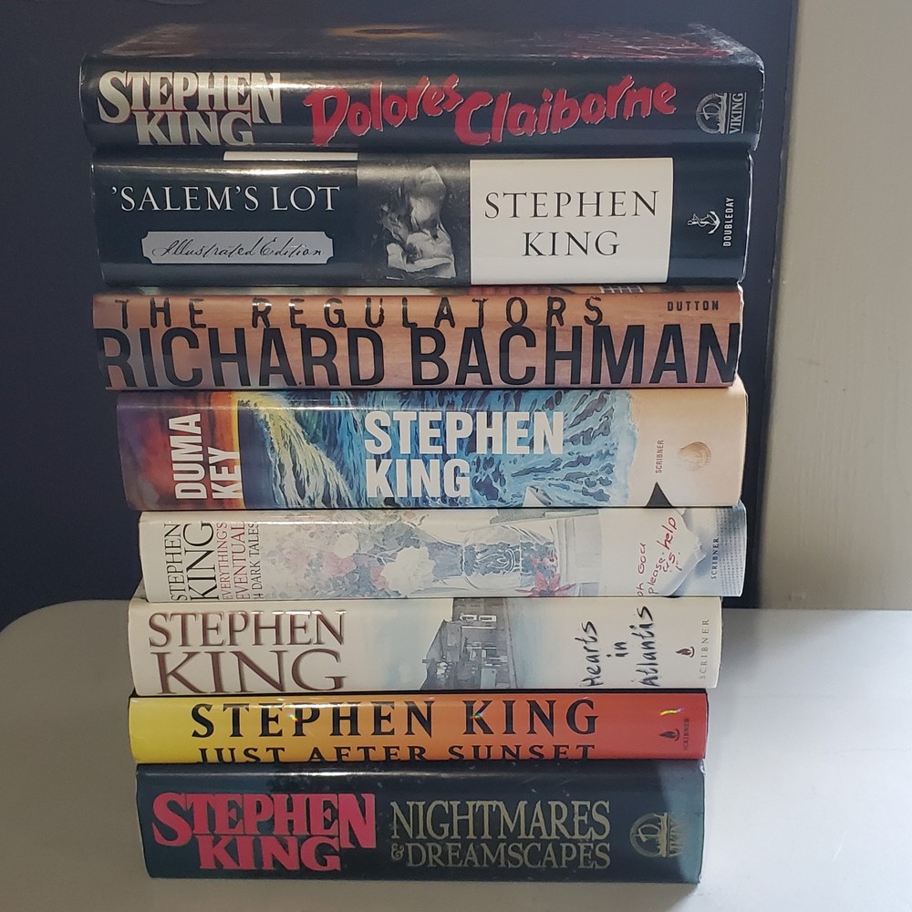 Stephen King 8 Hardcover Book Lot Salem's Lot Illustrated Edition Included VG