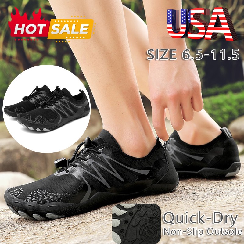 Men's Quick Dry Water Shoes Aqua Exercise Shoes Barefoot Surf Diving Beach Swim