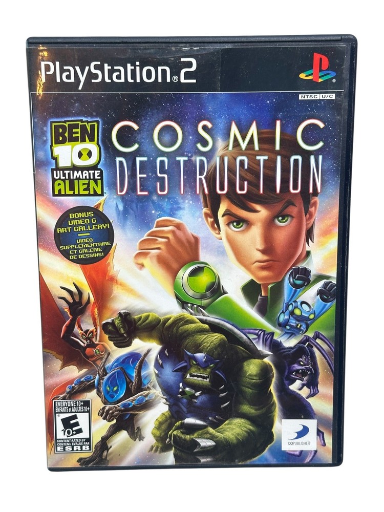 Ben 10 Ultimate Alien: Cosmic Destruction (Sony PlayStation 2, 2010) CIB Tested