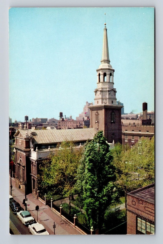 Philadelphia PA-Pennsylvania, Christ Church, Patriots Graves, Vintage Postcard