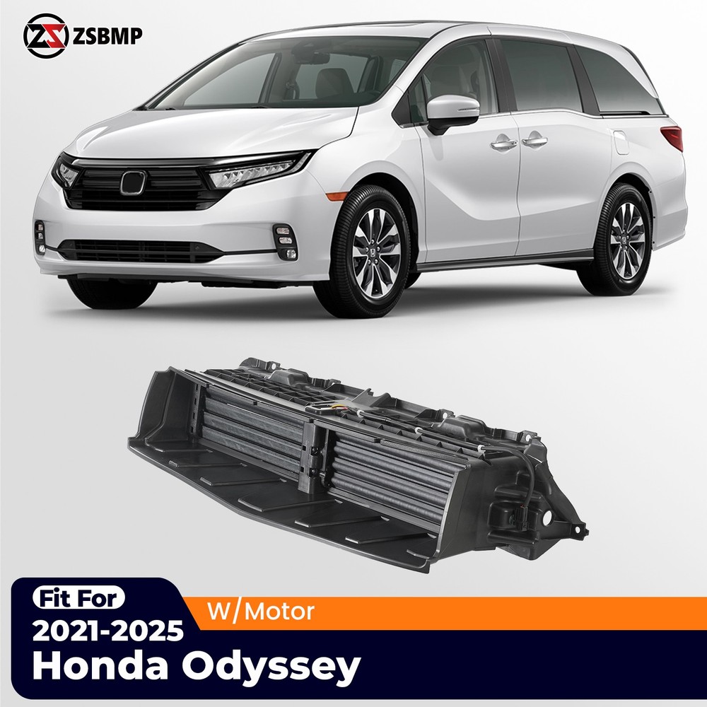 Front Radiator Grille Shutter For 2021-2025 Honda Odyssey Air Intake W/ Motor