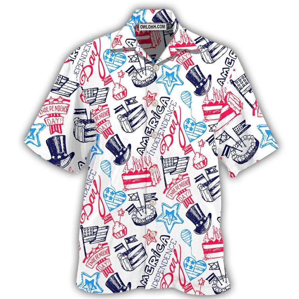 America Independence Day Art Style Hawaiian Shirt 4th Of July Hawaiian Shirt 4th