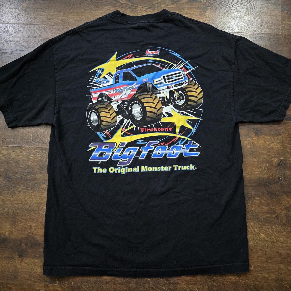 Vintage Bigfoot Shirt Mens XL Black Original Monster Truck Graphic Tee Alstyle