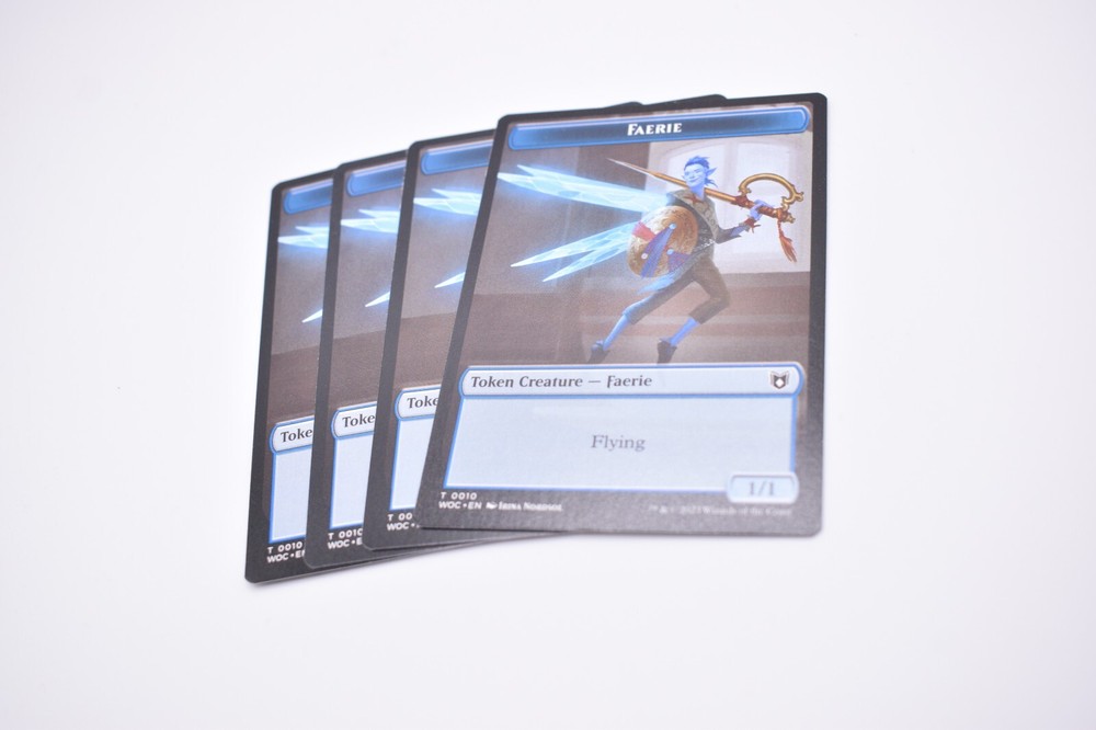 MTG-X4-Commander: Wilds of Eldraine-Faerie   Human Double-Sided Token-0010/0002