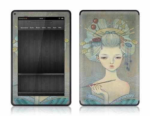 Gelaskin Gelaskins for Kindle Fire Skins Cover Audrey Kawasaki Oiran