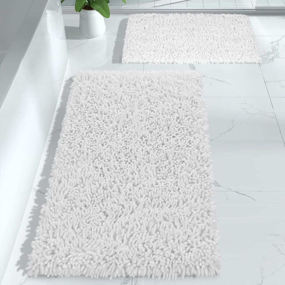 Bathroom Rugs Sets 2 Piece, Luxury Shaggy Extra Thick Bathroom Rugs, Plush No...