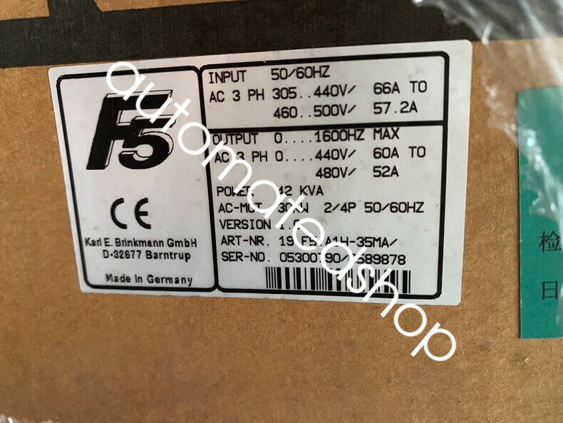 1PC NEW 19F5A1H-35MA Inverter F5 Series 30KW Shipping DHL or FedEX