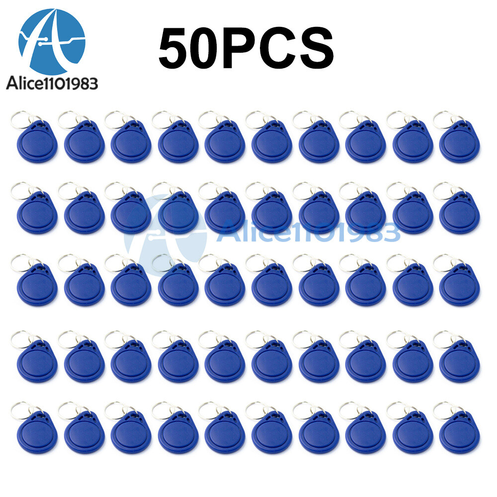 50PCS RFID IC Key Tags Keyfobs Token NFC TAG Keychain 13.56MHz for Arduino