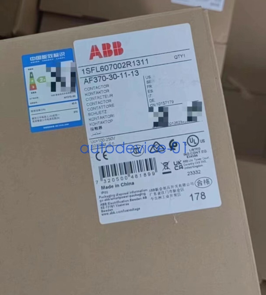1pc ABB AF370-30-11-13 100-250V50/60Hz contactor 1SFL607002R1311 DHL/FedEx