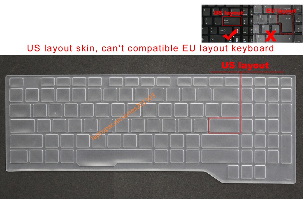 Keyboard Skin Cover for Asus FX63 FX80 FX86G GL503 GL703 GL704 FX503 FX504 FX505