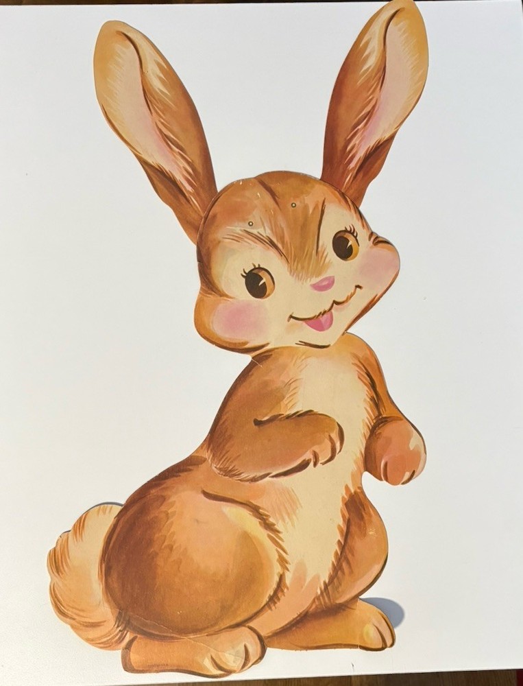 Vintage Easter Bunny Rabbit Die Cut 24