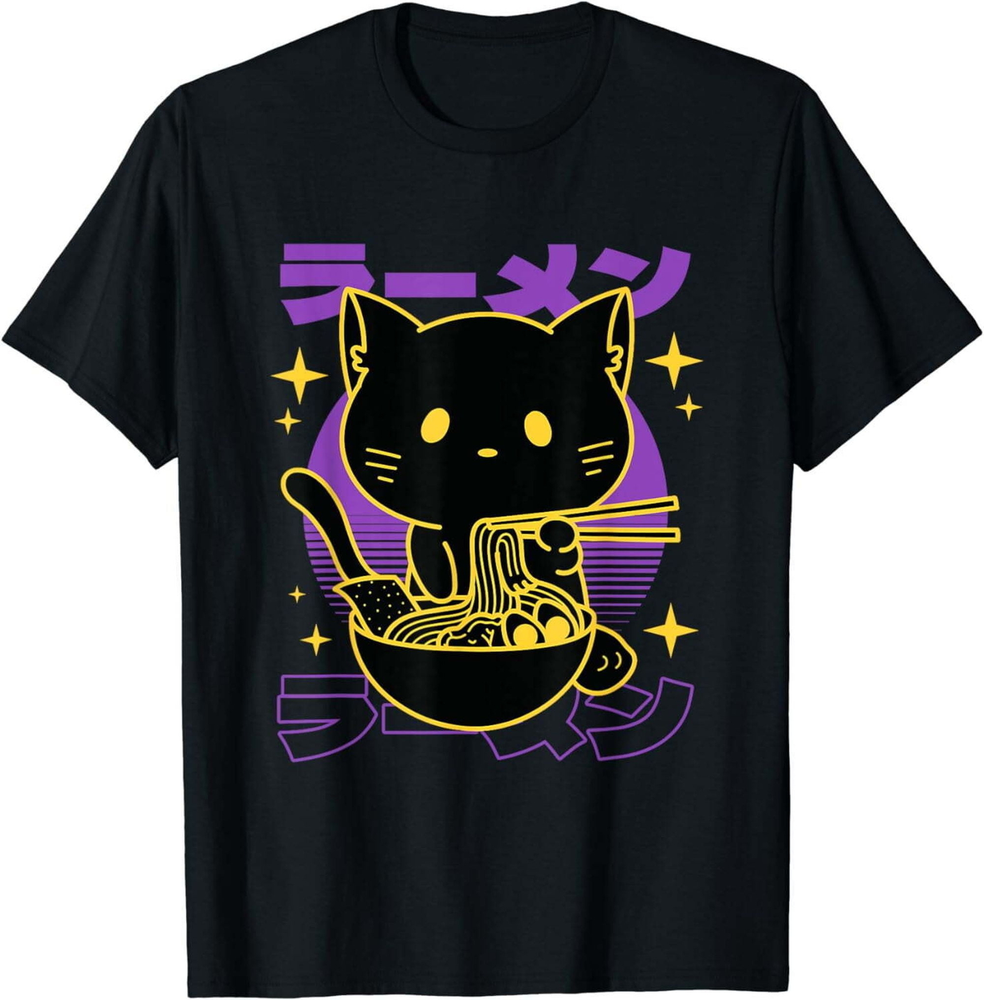Ramen Cat Japanese T-Shirt-