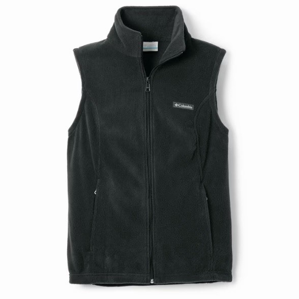 Columbia Men's Fleece Vest Full Zip w/ Pockets Black Size Large