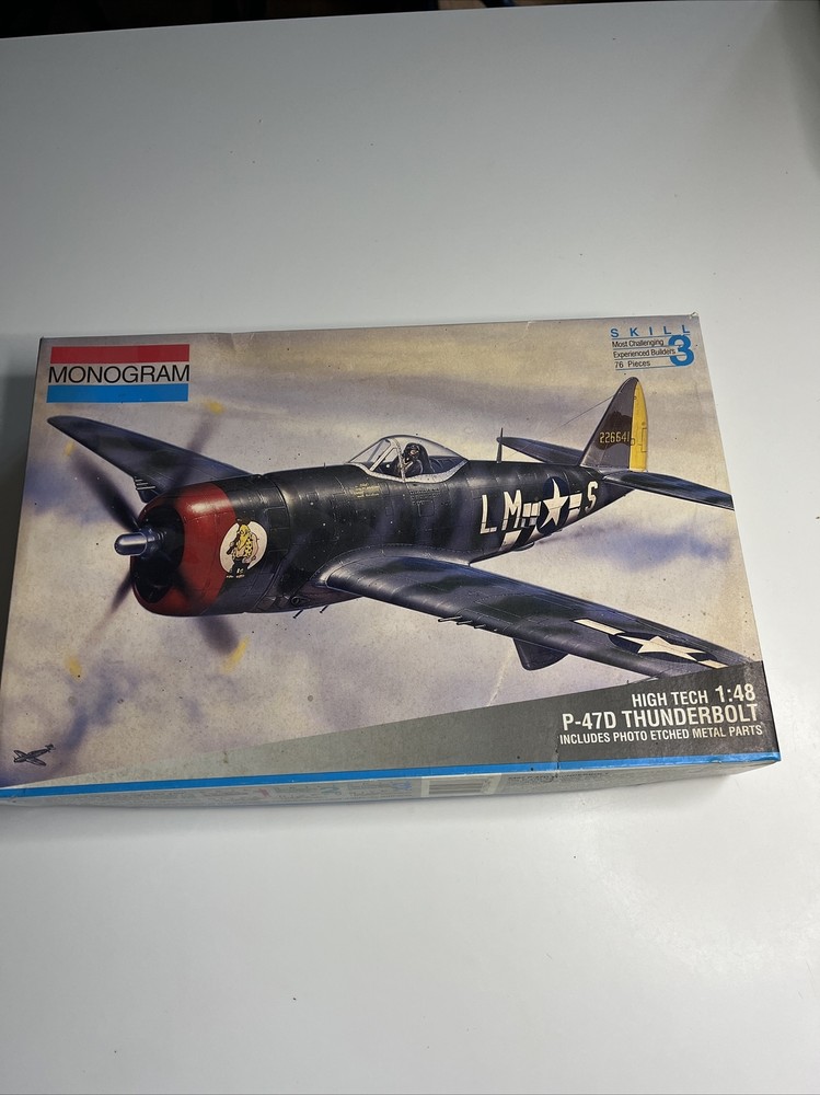 Monogram 1:48 P-47dThunderbolt-Photo Etched Metal Parts-model Airplane-sealed
