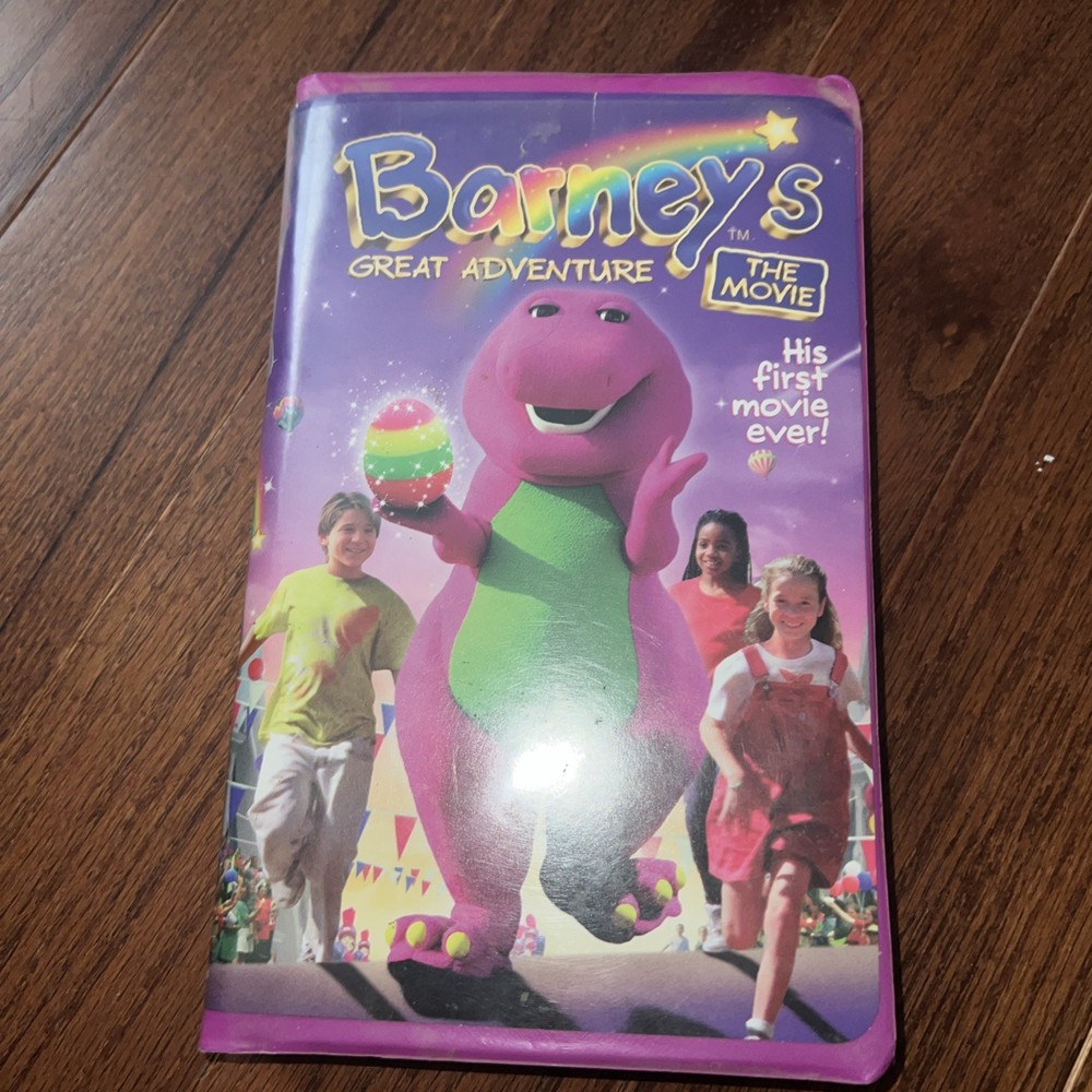 Barney’s Great Adventure The Movie VHS Tape Clamshell 1998 Lyrick Studios