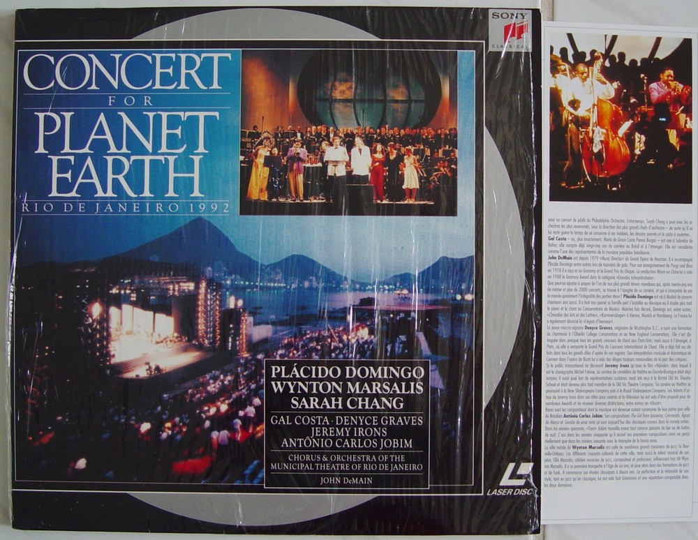 CONCERT For PLANET EARTH  RIO De JANEIRO 1992  Placido Domingo Laserdisc Edition