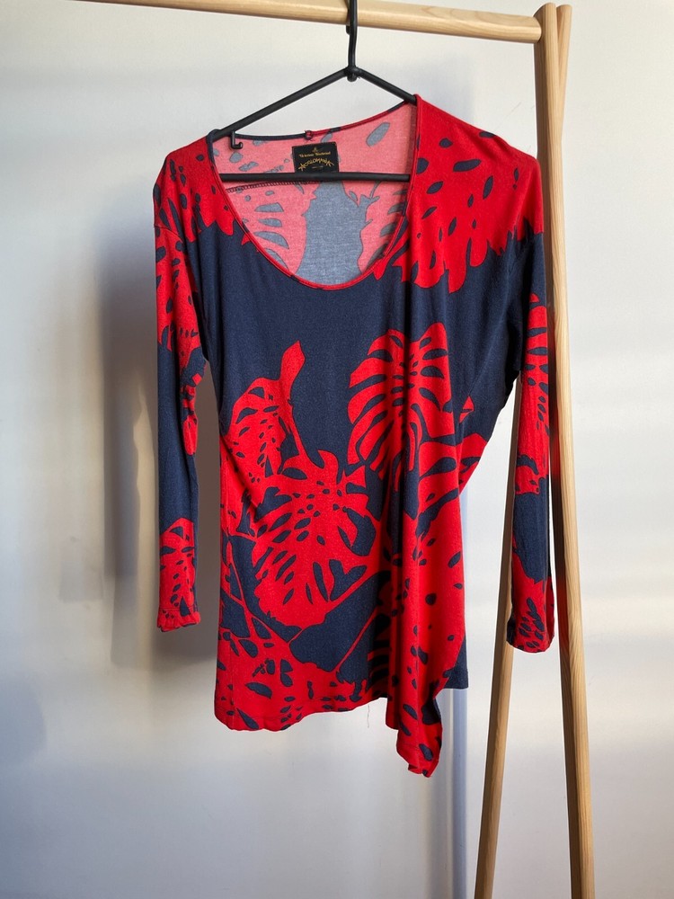 Vivienne Westwood Anglomania Vintage Women Asymmetric Blouse Size M