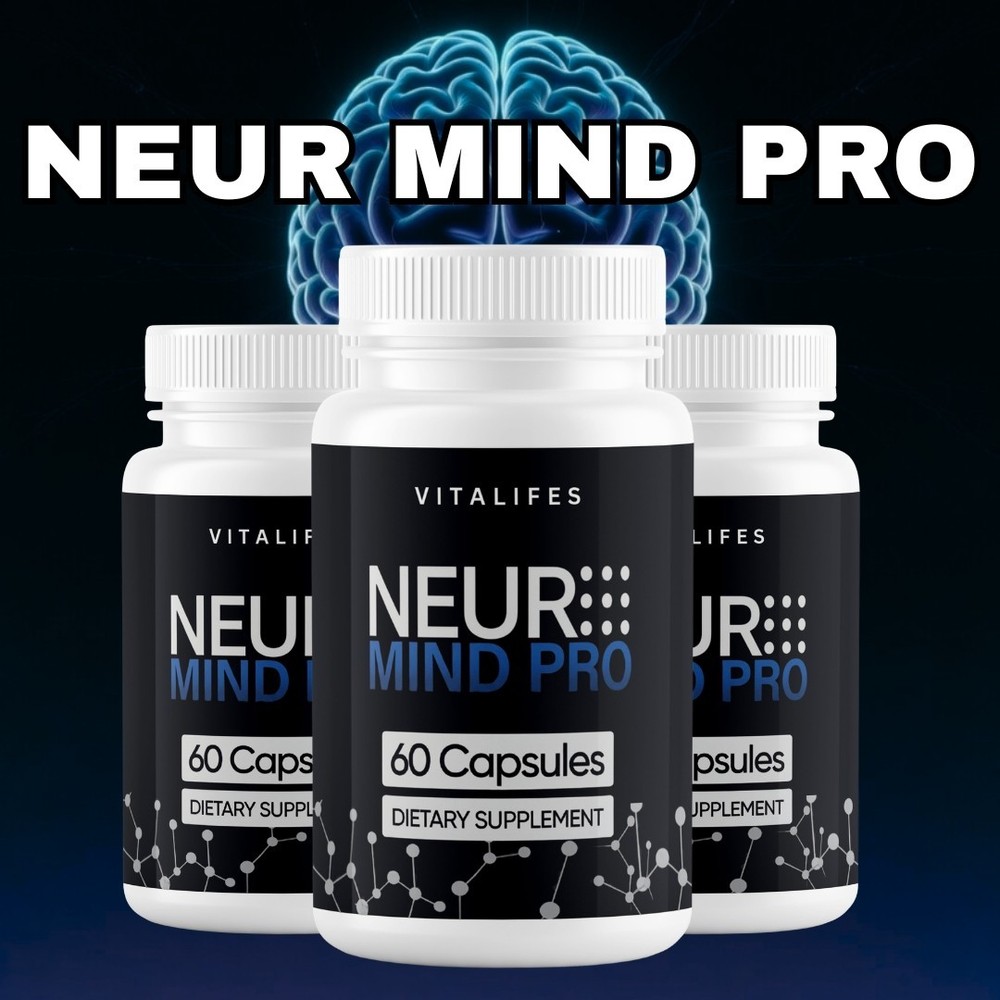 (3 Pack) Neuro Mind Pro Nootropic Natural Brain Formula Supplement 180 Capsules