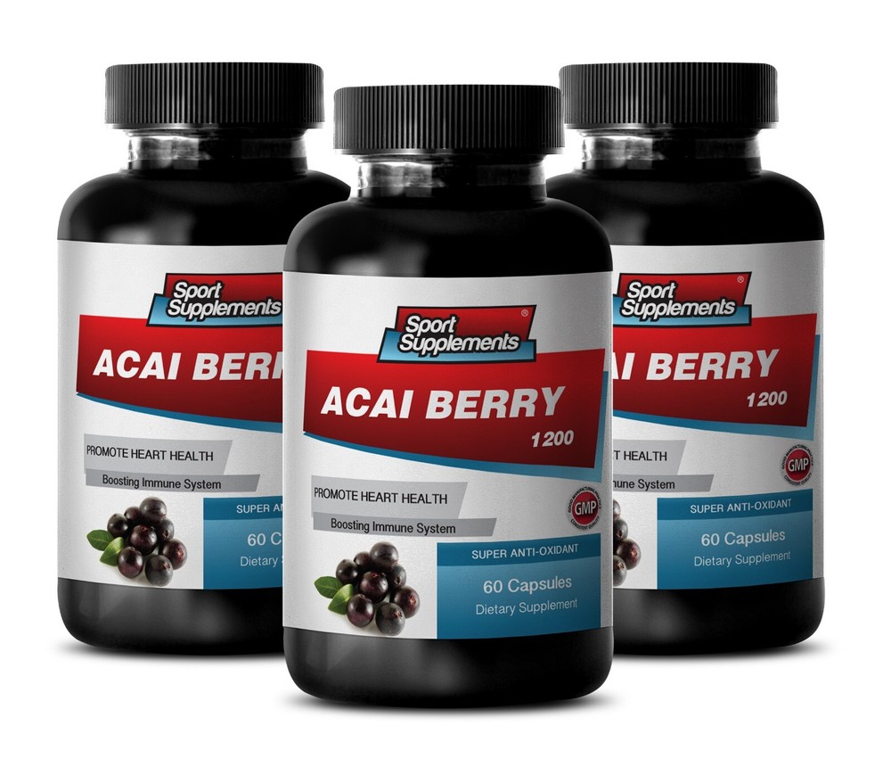 ACAI BERRY EXTRACT - Cardiovascular Health Maintenance - 3B 180 Caps-image
