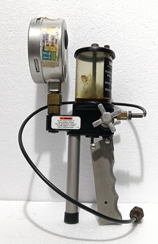Ametek T-620 6/99 Portable Hydraulic Hand Pump Pressure Tester 0-3000 Psi