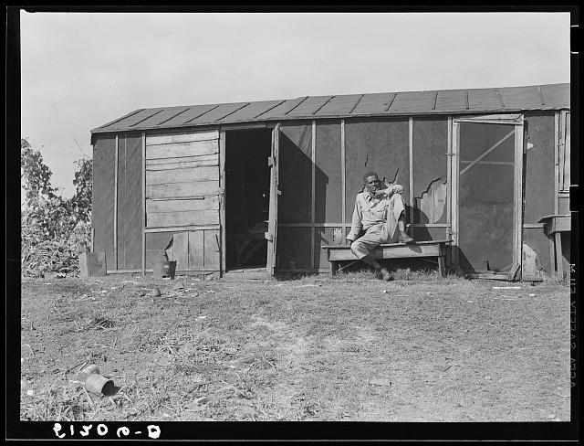 Photo:Lake Harbor Florida 1939 Migrant Laborer Vegetable Picking Quarters