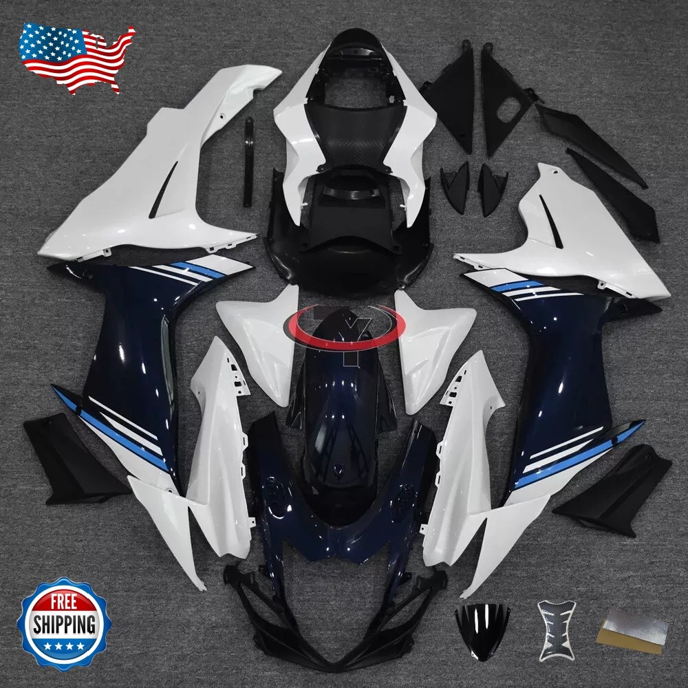 Fairing Kit For Suzuki GSXR600/GSXR750 2011-2023 K11 Plastic Bodywork White Blue