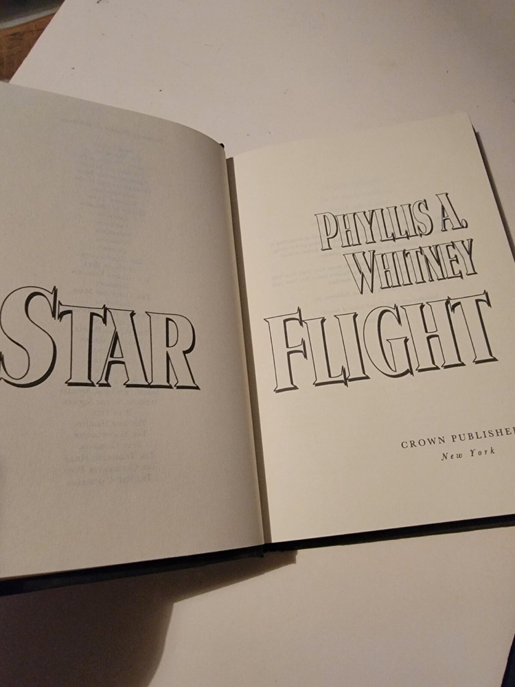 Star Flight - Hardcover By Whitney, Phyllis A. Vintage Book