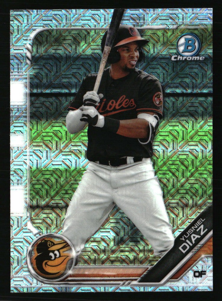 Yusniel Diaz 2019 Bowman Chrome Mojo Refractor BCP-109 Baseball Rookie Card