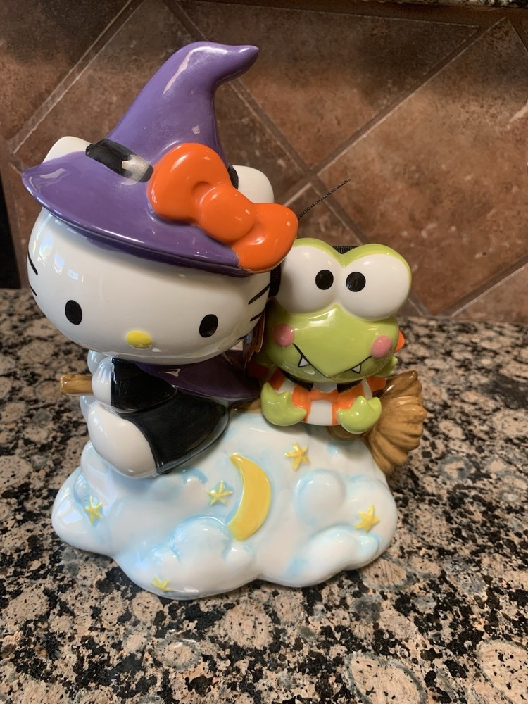 NEW Blue Sky Clayworks HELLO KITTY and Friends Halloween Witch With Keroppi NWT