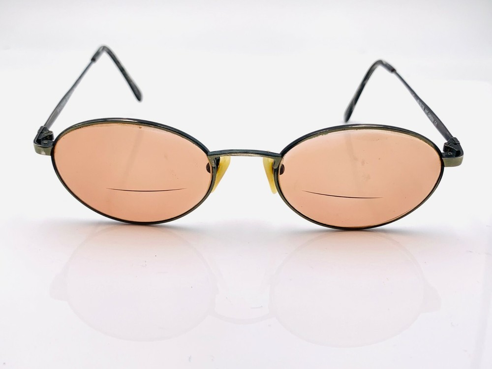 Vintage Boulevard Boutique 4027 Green Metal Oval Sunglass Frames Retro Style Frames Only