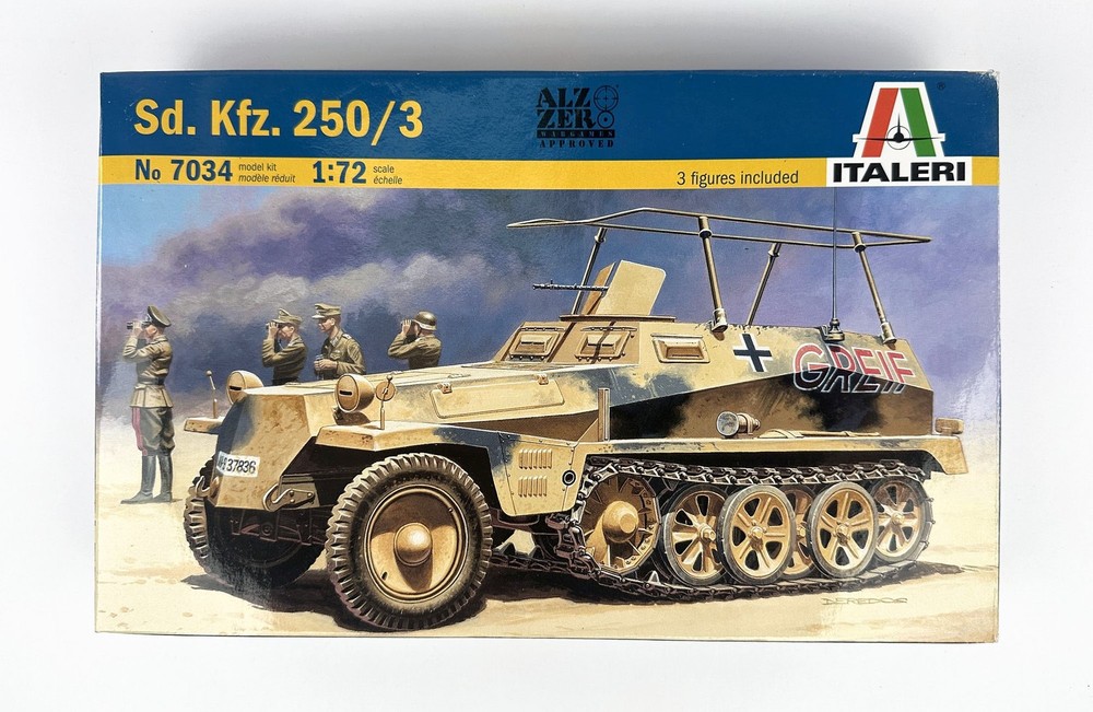 Italeri 7034 Sd.Kfz. 250/3 1/72 Scale Plastic Model Kit