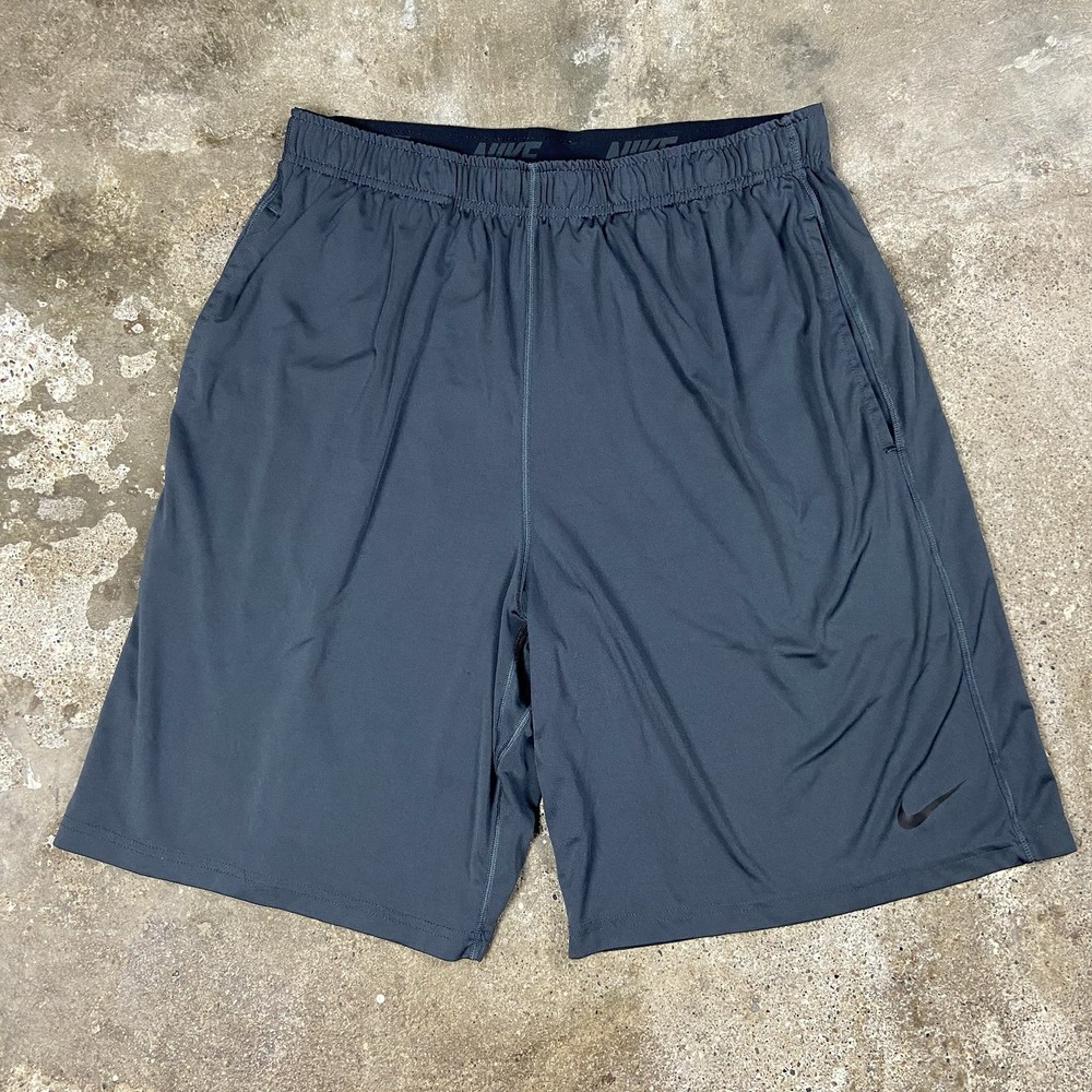 Nike Dri-FIT Fly 2.0 Athletic Shorts Size XL Dark Gray Active Wear Swoosh Logo