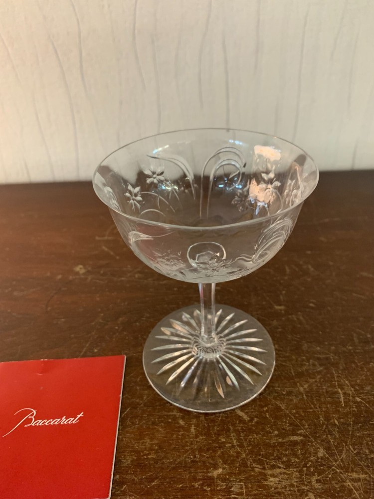 Engraved Champagne Glass In Baccarat Crystal