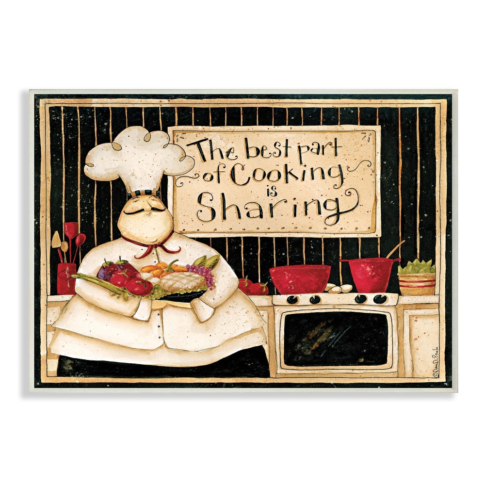 Stupell Cooking Is Sharing Phrase Vintage Hefty Kitchen Chef