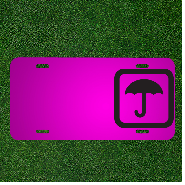 Custom Personalized Car License Plate With Add Names To Rain Warning Packaging