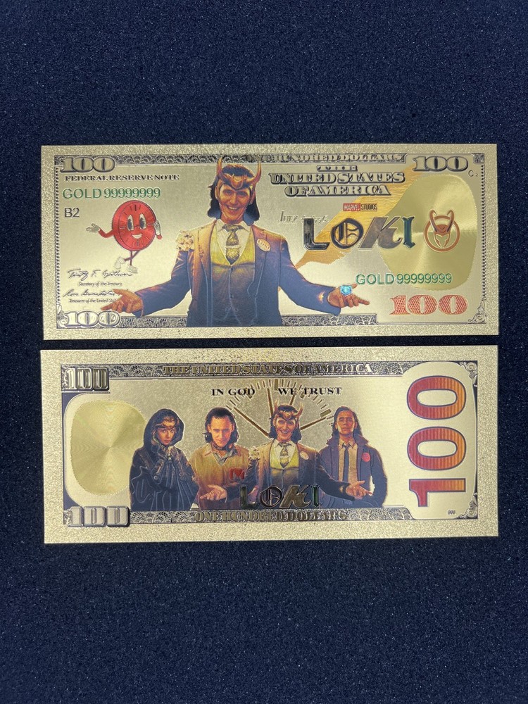 Loki - 24k Gold Foil Banknote - Super Hero Tv Show/Movie Character