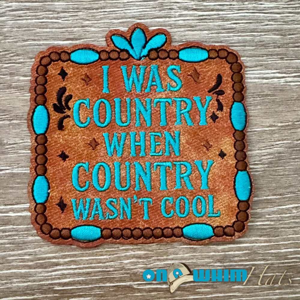 Country Cool Iron-On Leather Patch