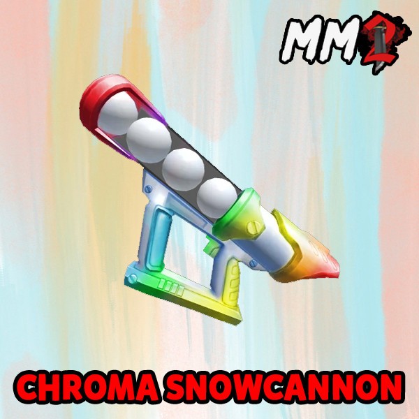 Roblox Murder Mystery 2 MM2 ✨ Chroma Snowcannon✨ SAME DAY DELIVERY | CHEAPEST!