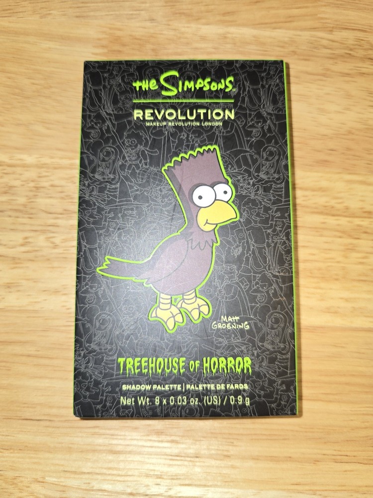 The Simpsons Makeup Revolution Treehouse of Horror EyeShadow Palette RAVEN BART