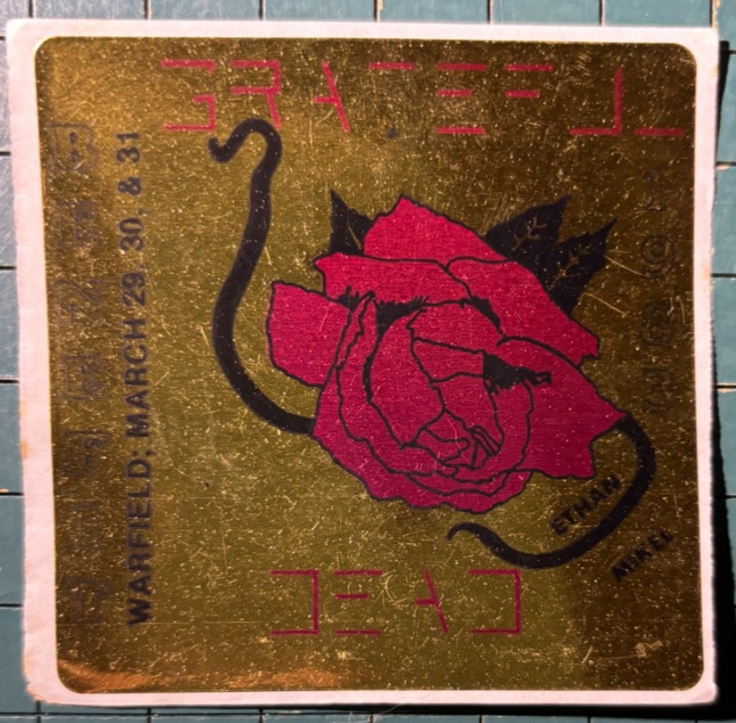 Grateful Dead Rare Mikel Warfield San Francisco 1983 Concert Sticker