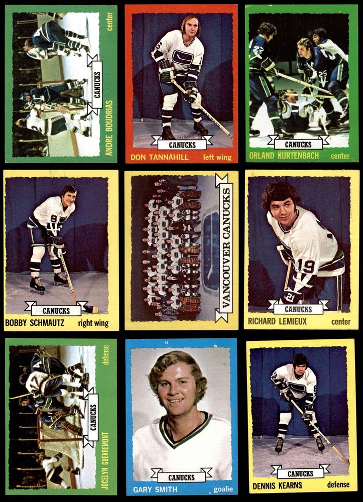 1973-74 Topps Vancouver Canucks Team Set 5 - EX 3892467