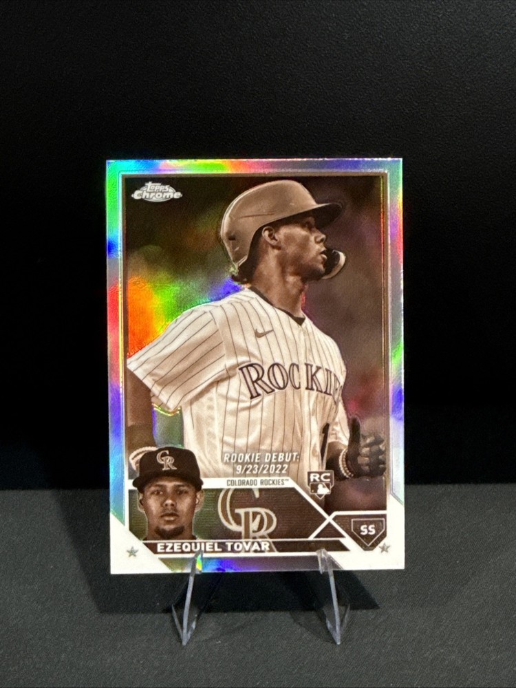 2023 Topps Chrome Update Rookie Debut Ezequiel Tovar #USC91 Sepia Refractor (RC)