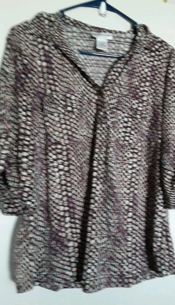 Rebecca Malone Top Womens Size Large