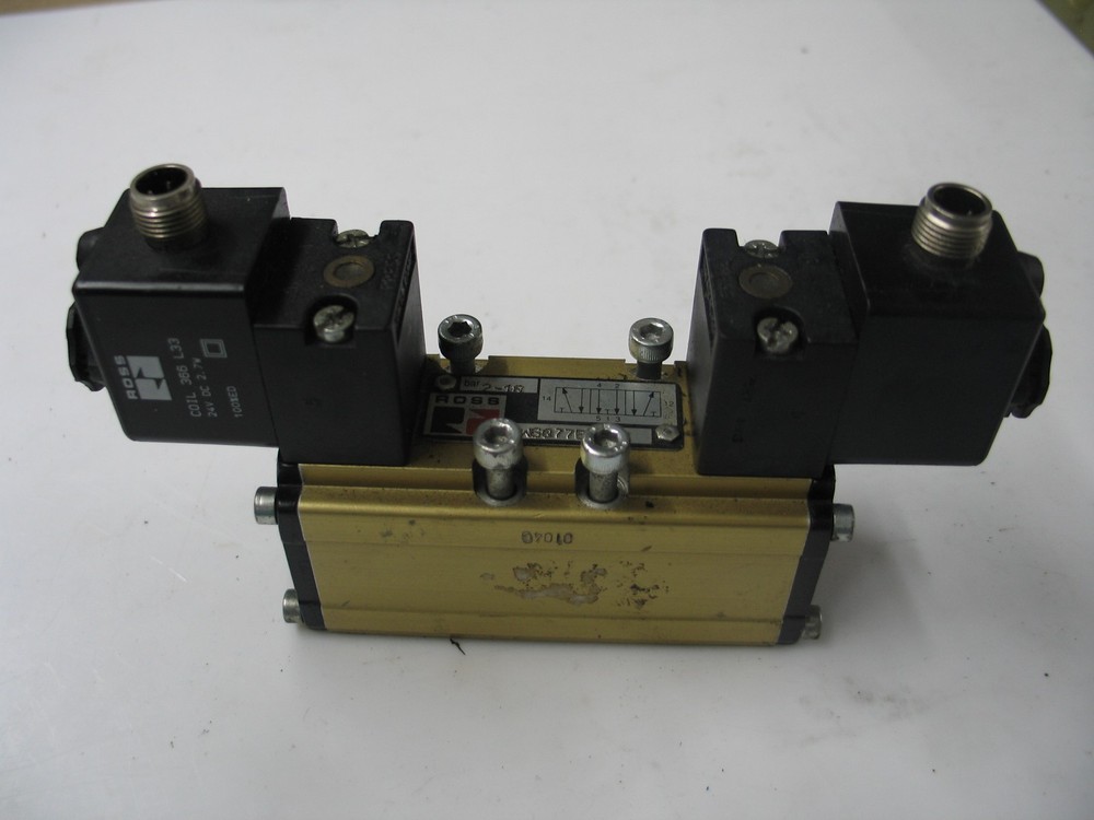 Ross W607782427 Sol Valve Open Ctr 5W/3P Subbase Mnt 24Vdc Iso 5509/1 Sz 1 Q0161