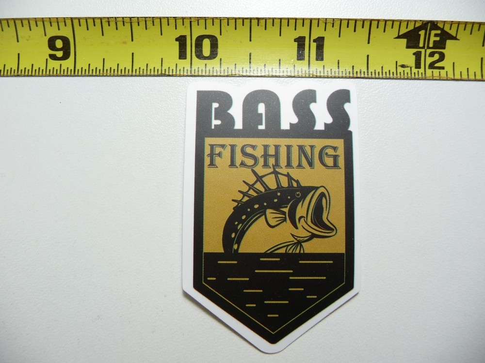 Bass Fishing Decal Sticker for Boats and Outdoor Gear