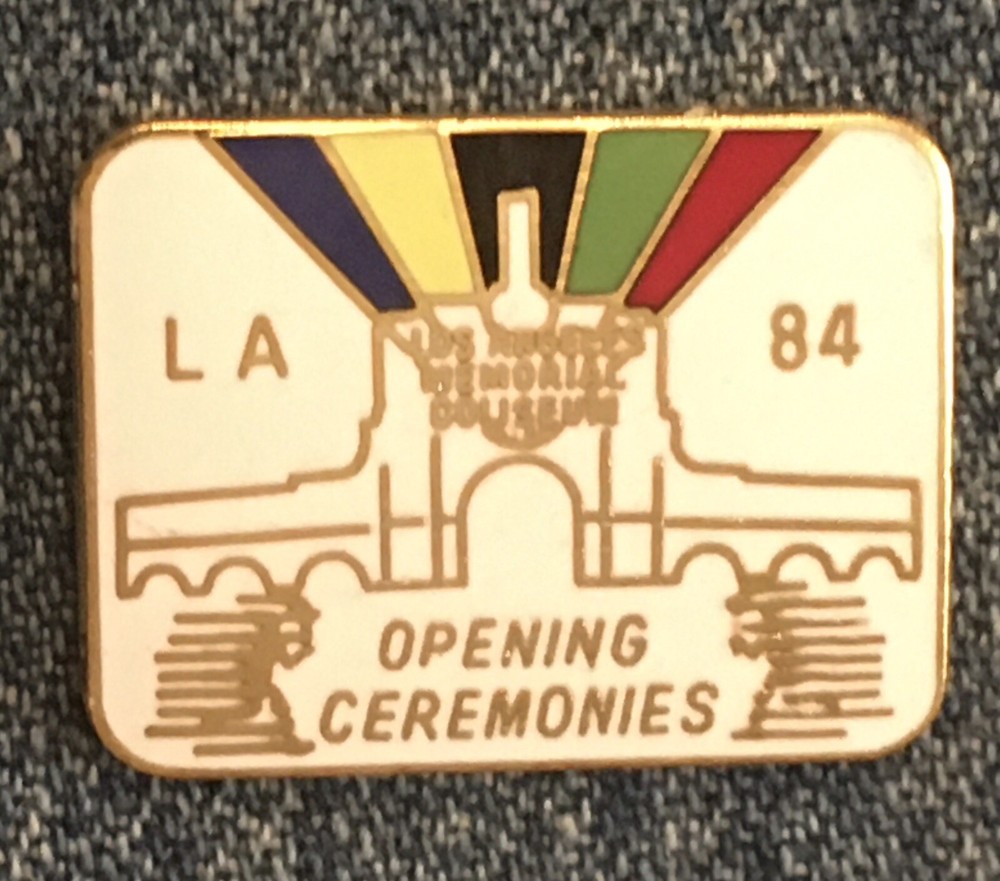 1984 Olympic Pin ~ Opening Ceremony at Los Angeles Coliseum