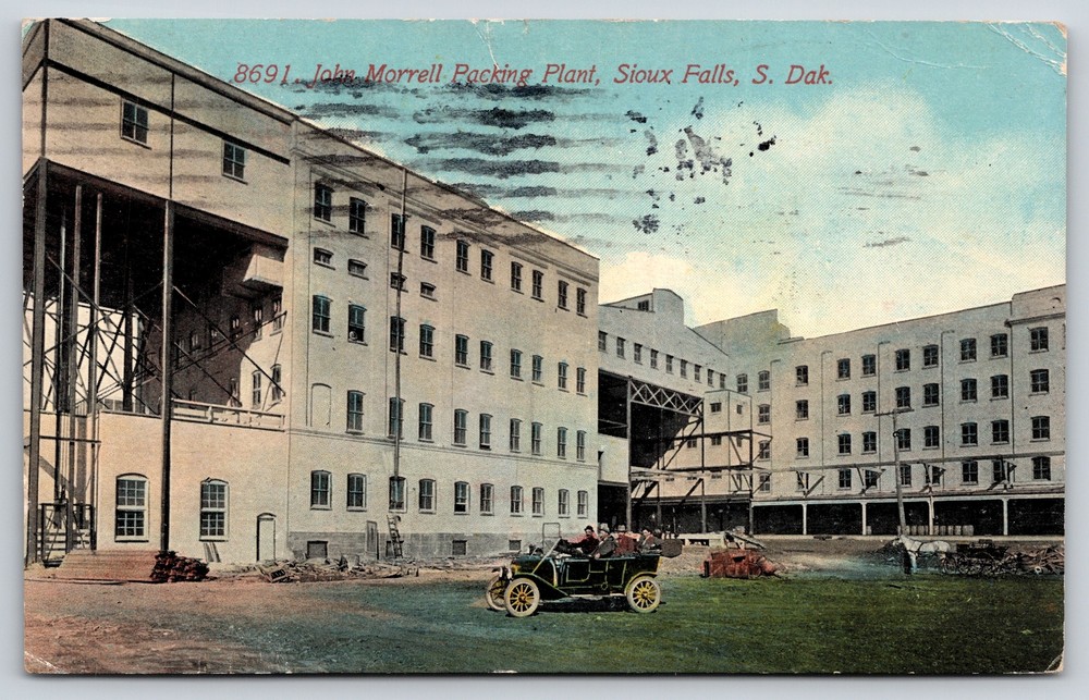 Factory~John Morrell Packing Plant Sioux Falls South Dakota~Vintage Postcard
