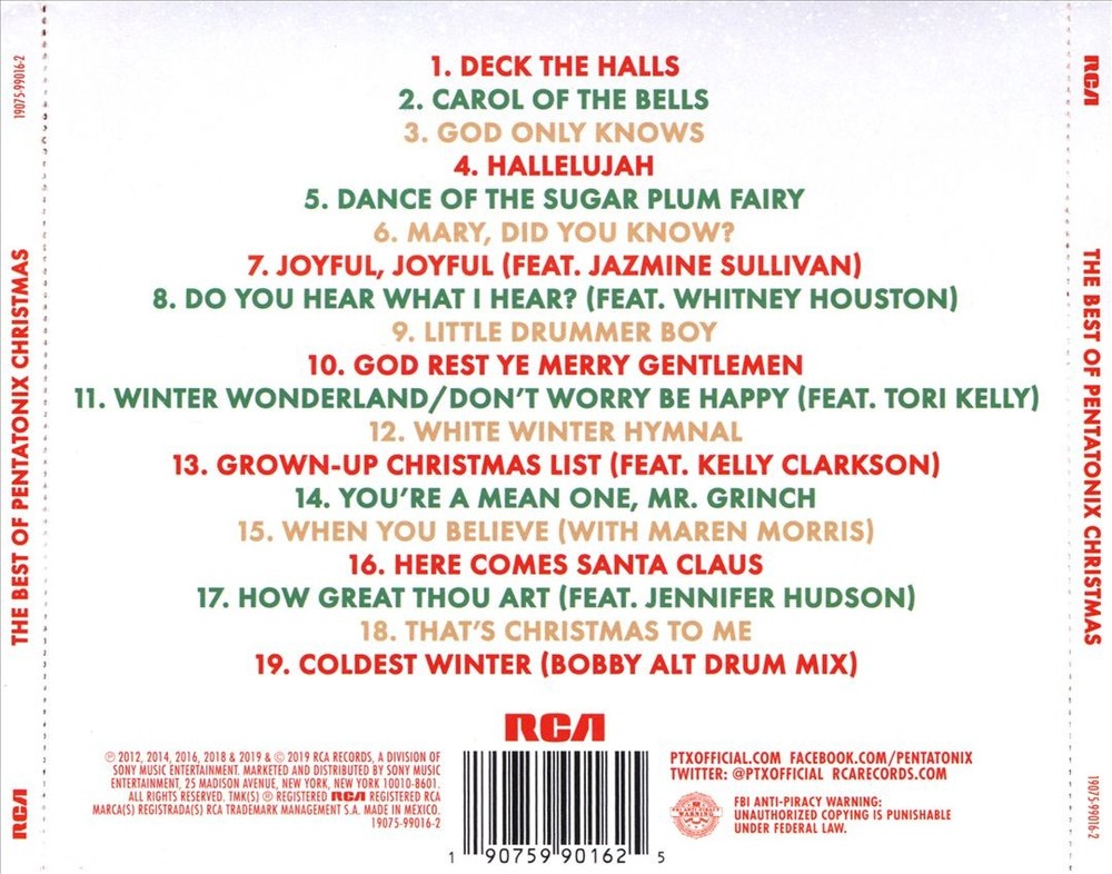 Pentatonix Best Of Pentatonix Christmas New Cd